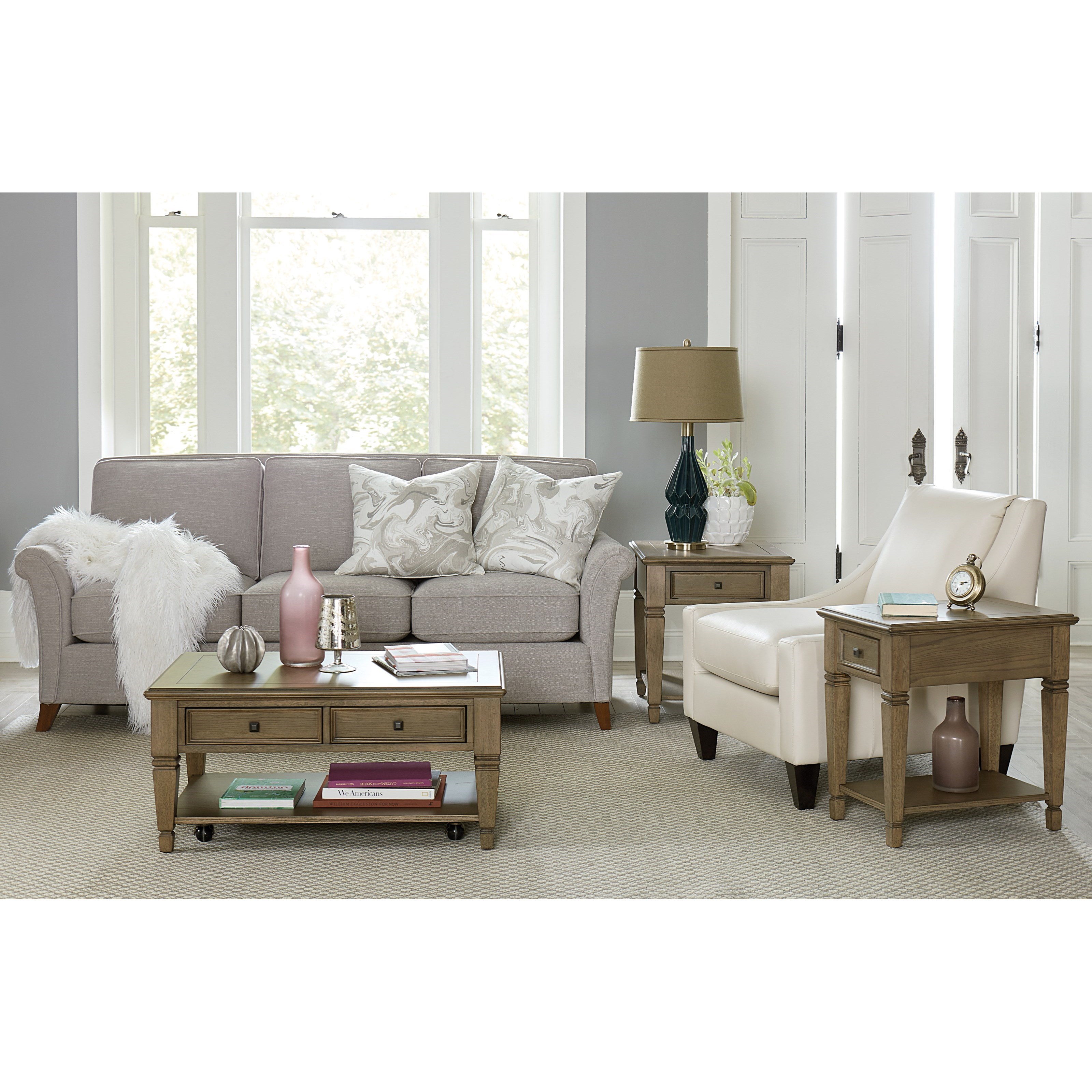 Small rectangular outlet coffee table